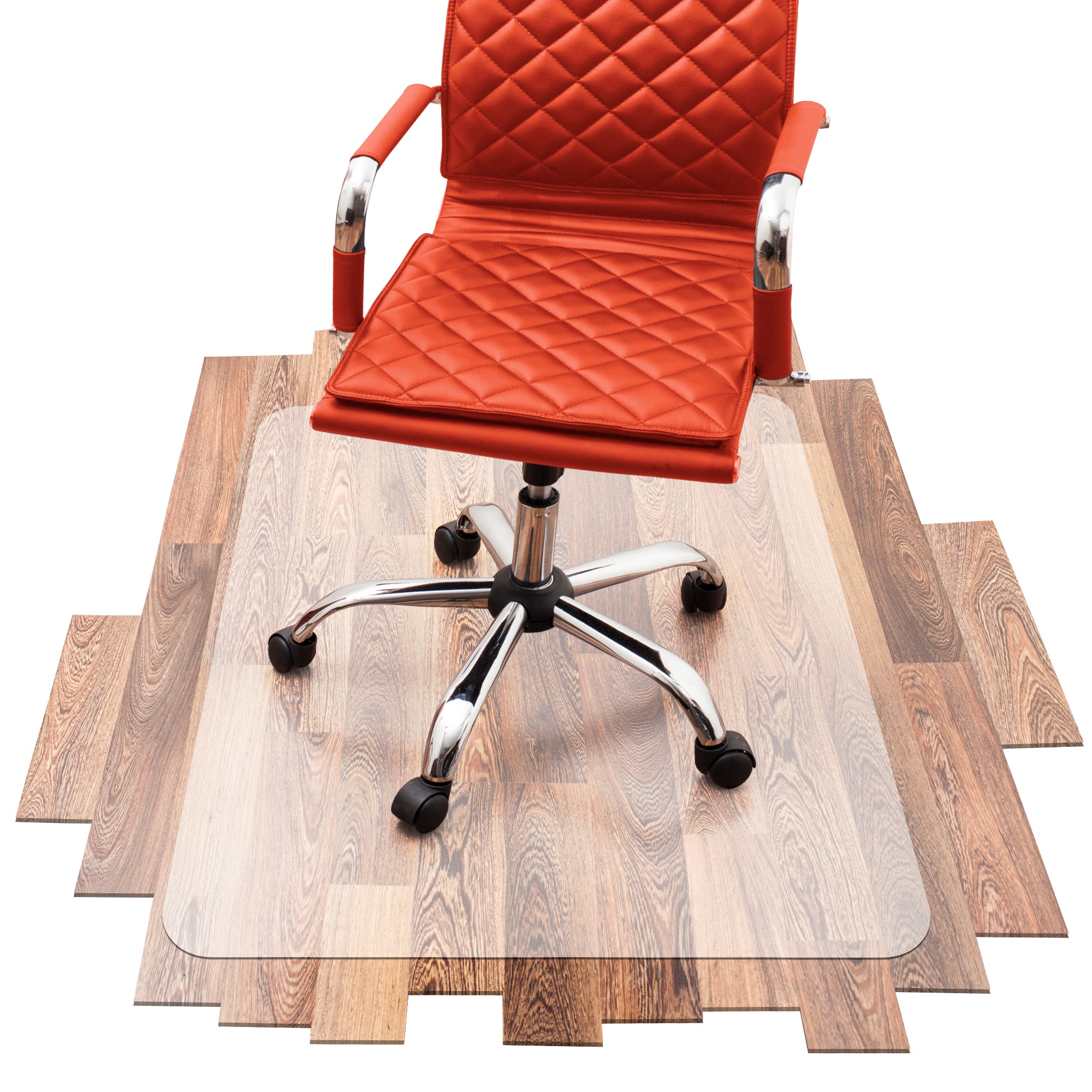 PLMM Bürostuhl-Unterlage – Bodenschutzmatte 140x140 Cm, Rutschfest Für Laminat, Parkett, Fliesen & Hartböden, Für Gaming &